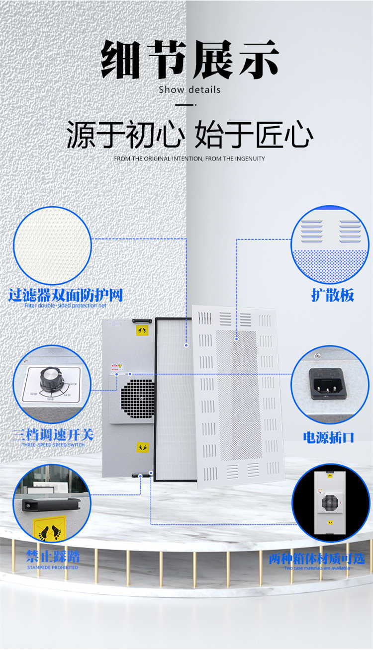 合肥美润FFU风机过滤单元-结构细节